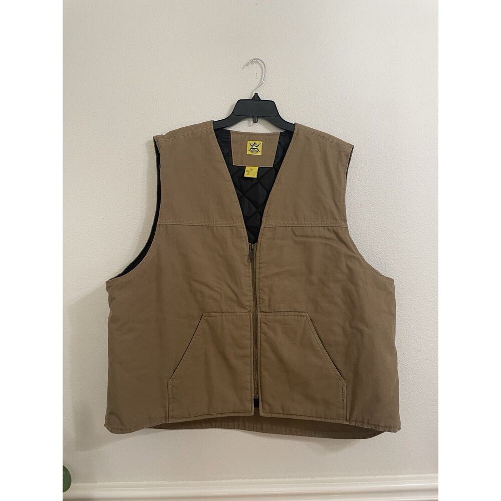 Cuernos, Mens Tan Vest, Cotton, Mens 3XL